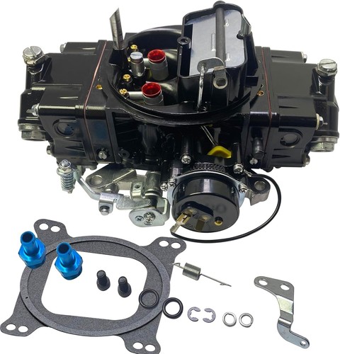 Quick Fuel Technology Brawler Street Carburetor, Red Billet Black Finish, 850cfm