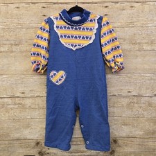 Vintage Health-tex Baby Romper Long Sleeve Size 24 Months