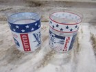Set of 2 Vintage NASA Apollo  11 & 14 Commemorative Libbey Highball Moon Glasses — photo 1