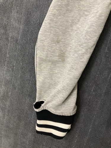 Polo Ralph Lauren Baseball Varsity Giacca Uomo Medium Nero Grigio Full Zip EDIZIONE - Foto 7 di 22