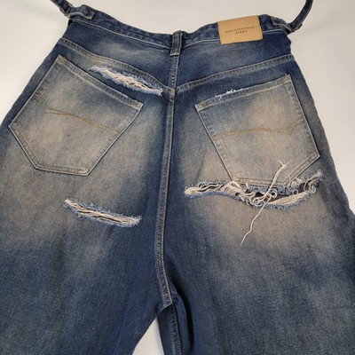 パンツ BALENCIAGA Destroyed Skater Jeans blue S Pre-owned Balenciaga Destroyed Skater Denim Jeans In Blue