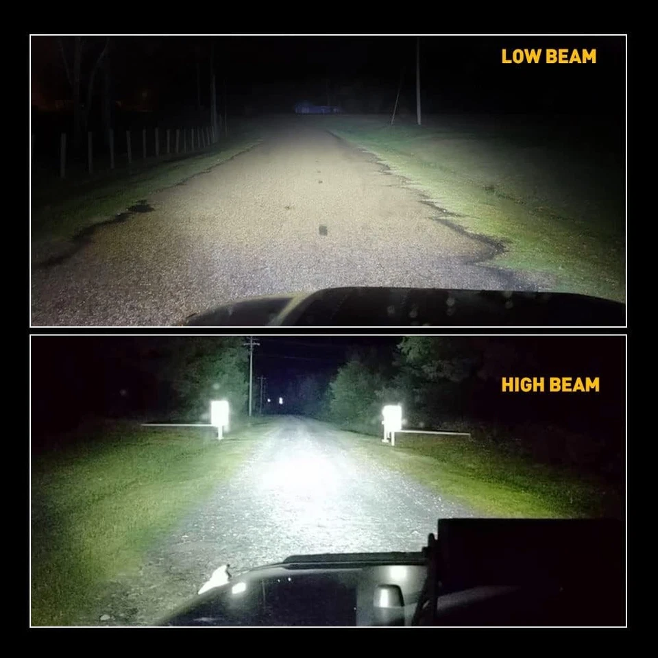 Faro LED + Kit de faros antiniebla para Yamaha V-Star XVS / Harley Touring de 7" Foto 2 de 4