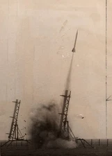 Launch of the first military rocket in West Germany (1960s) ❤️ Press Photo 1109K