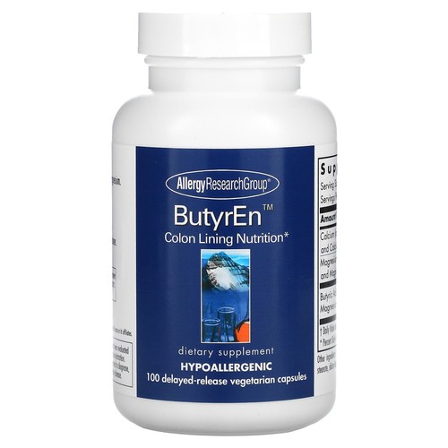 2 X Allergy Research Group, ButyrEn, 100 Delayed-Release Vegetarian Capsules - Picture 1 of 2