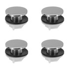  4 Pcs Plastikablassschraube Lochabdeckung Für Das Waschbecken Im Badezimmer