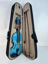ViolinSmart Student Violin 4/4 Size Blue in Case Strings Instrument
