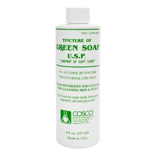COSCO Pure Liquid Green Soap 8oz Cleaning Agent for Skin and Instruments