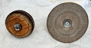 Wood Buffing Wheel (Polishing Mop) And Large Mandrel