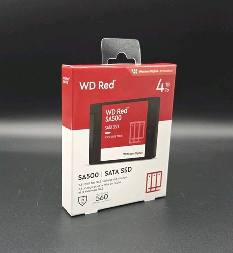 Disco rigido interno WD Red 4 TB - 3,5" NAS 5.400 U/min SATA 6 Gbps rosso - NUOVO IMBALLO ORIGINALE