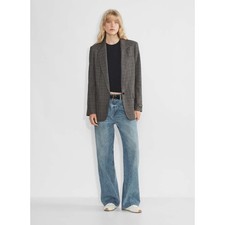 Aritzia Wilfred New Generation Blazer Re fined Plaid Size 8 NWOT