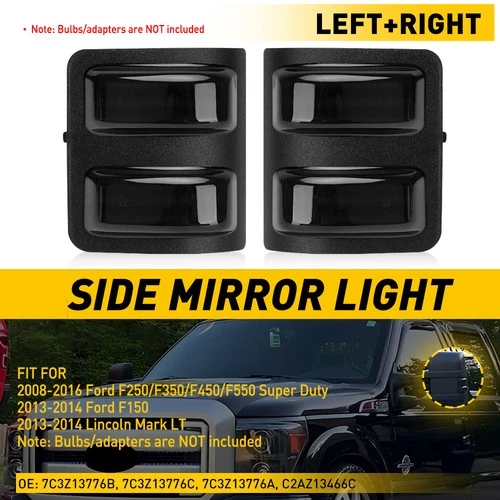 Side Mirror Turn Signal Light For 08-16 Ford F250 F350 F450 F550 Super Duty T
