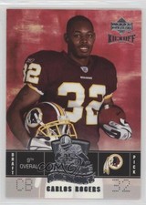 2005 Upper Deck Kickoff Rookie Kickoff Carlos Rogers #130 1k3
