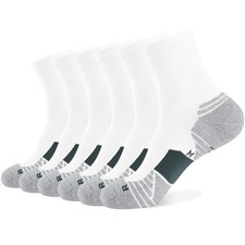 Men's Athletic Ankle Socks 6 Pairs Running Socks for Sport Low Cut Cycling So...