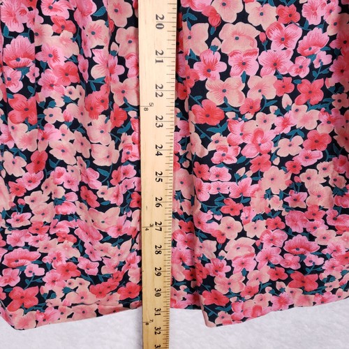 Komil Floral Midi Skirt Size M Pink Cottagecore Boho Summer Romantic Style - Picture 5 of 7