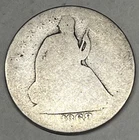1868-S Seated Liberty Half Dollar. Album Filler.