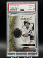 2023 Topps Tier One Derek Jeter Legends Relics #T1LR-DJ /200 PSA 10 POP 2