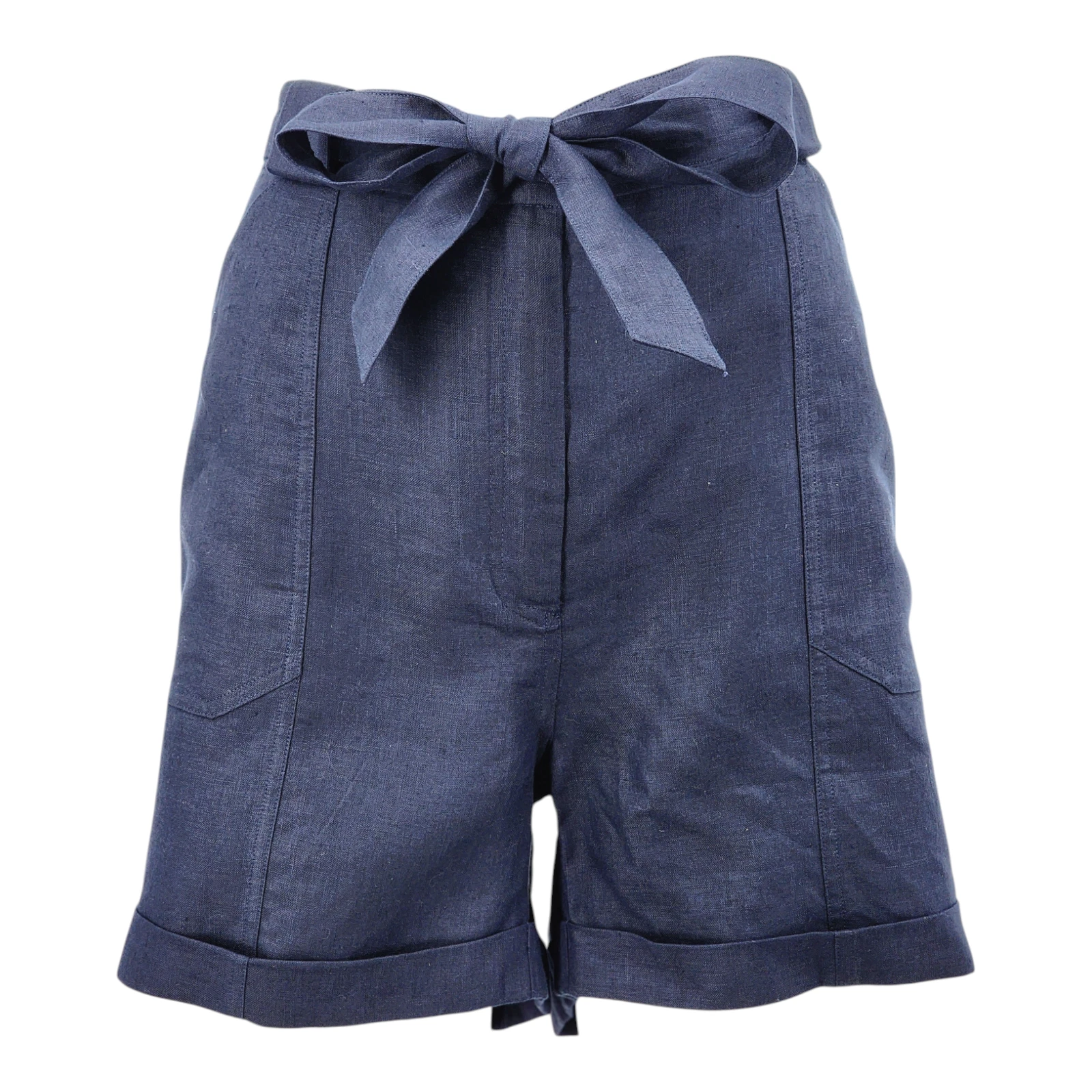 JAEGER Pure Linen Belted Shorts UK Size - 20 RRP £79.00