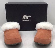 Sorel Women s Go - Coffee Run Suede Slippers In Pink Size 10