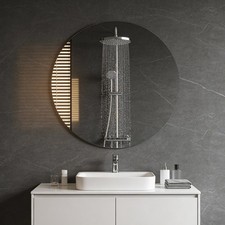 Frameless Wall Mirror Bathroom Mirror Bathroom Mirror Simple Frameless Design