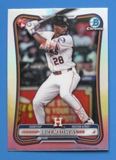 2026 Bowman Chrome Brice Matthews #56 Red Rookie RC Refractor SP Astros