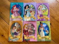Disney Princess Chapter Books Lot Of 6 Belle Tiana Rapunzel Jasmine Ariel Aurora