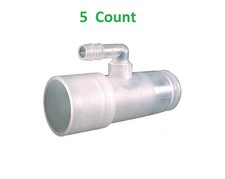5 Pk Oxygen Adapter Enrichment 22mm X 15mm with 6mm barbed Fits CPAP Tubing Hose