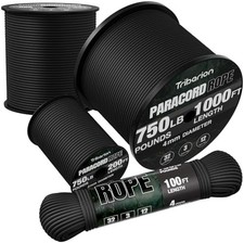 750 Lb Paracord Rope 4mm 5 32 Inch 12 Strand Heavy Duty Utility Cord