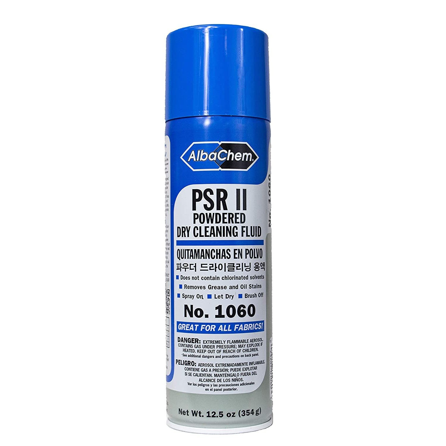 AlbaChem PSR II Powdered Dry Cleaning Fluid Spot Remover 12.5 Oz.