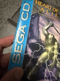 Heart of the Alien (Sega CD, 1994) Complete Registration Card Manual Disc CIB