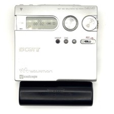 SONY MZ-N910 MD Walkman Net MD MiniDisc Recorder Silver Recording OK from JAPAN