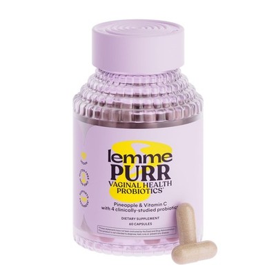 Lemme Purr Vaginal Probiotics for Women - Promotes pH 60 Count (Pack of 1) 