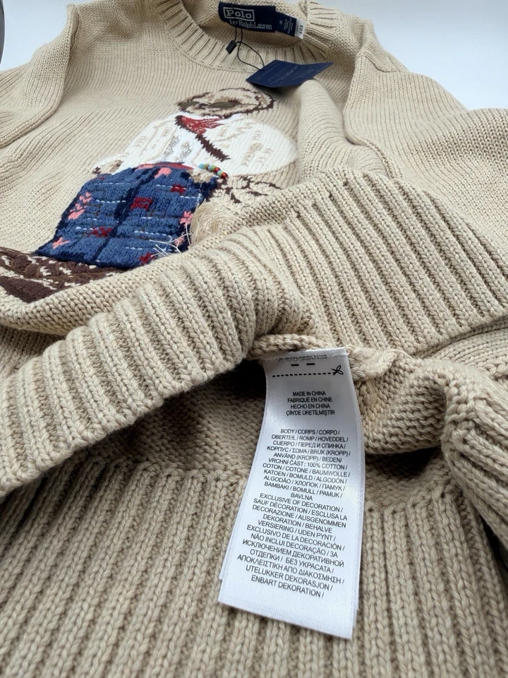 Polo Ralph Lauren Polo Oso Algodón Tejido AZUL MUJER M Foto 2 de 3