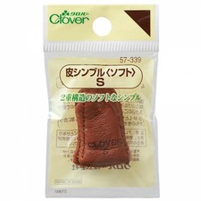 Clover Leather Thimble, Soft, Size S, 57-339