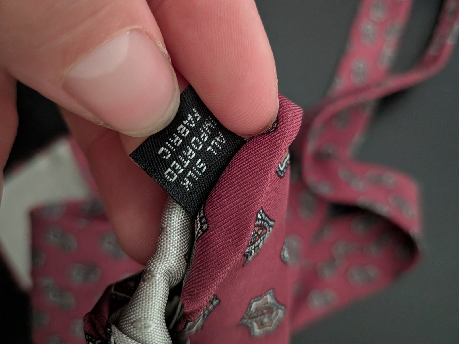 Vintage Paolo Rossi Designer Collection Tie Necktie Red Silk USA 58" image 4