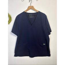 FIGS Technical Collection Casma FW1100 Women's Navy Scrub Top size XXL