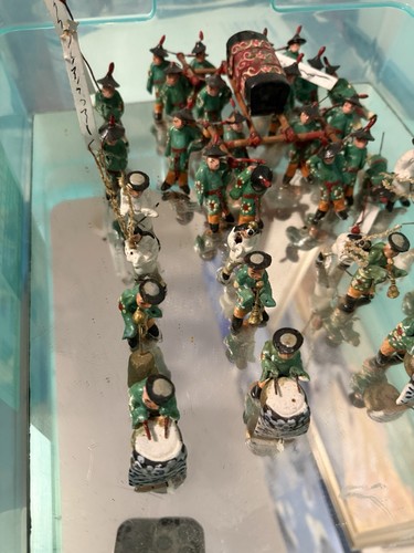 Traditional Chinese Funeral Procession Lead Figures, Vintage, 32 pieces