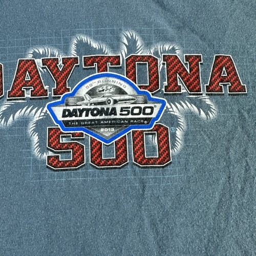 Daytona 500 Shirt Herren Large blau NASCAR Racing Sprint Cup 2013 Race Tee Auto - Bild 10 von 11