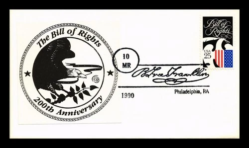 US COVER BILL OF RIGHTS BICENTENNIAL FIRST DAY ISSUE PASTED ON CACHET