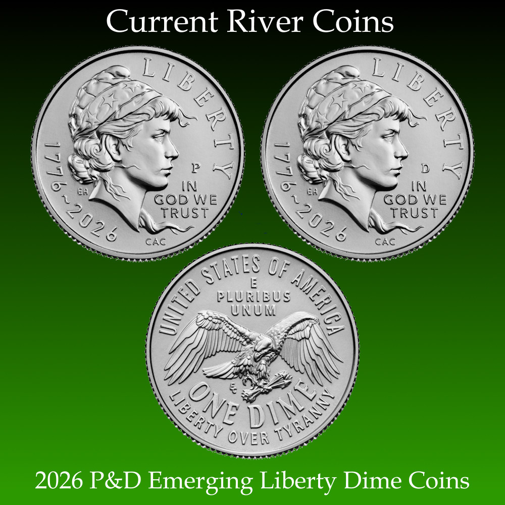 2026-P&D Emerging Liberty Dimes 2 BU Mint State *** COINS ***