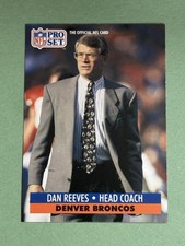 Dan Reeves 1991 Pro Set Denver Broncos #144 AA775