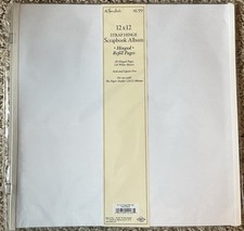 The Paper Studio 12x12 Strap Hinge Scrapbook Album Hinged 20 Refill Pages New