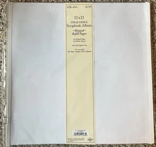 The Paper Studio 12x12 Strap Hinge Scrapbook Album Hinged 20 Refill Pages New