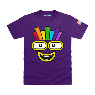 Offiziell lizenziertes Numberblocks - Numberblock Seven's Face Kinder T-Shirt