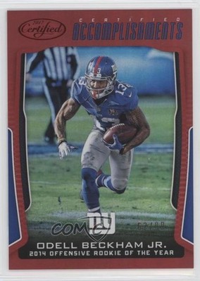 2017 Certified Accomplishments Mirror Red /99 Odell Beckham Jr #CA-OBJ 0q0m