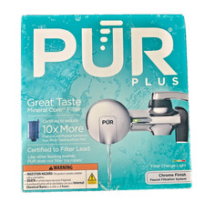 PUR PLUS Horizontal Faucet Mount Filtration System PFM400H - Chrome, Fits Most
