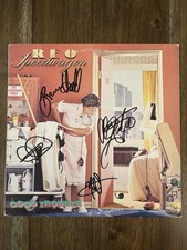 ‘REO Speedwagon’ Band Signed Vinyl Album ‘Good Trouble’ Kevin Cronin +3