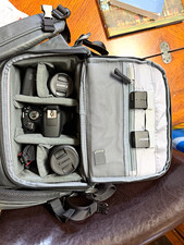 Canon EOS Rebel T7 w/ EF 75-300mm Lens, Backpack, Strap, Extra Battery, SD Card