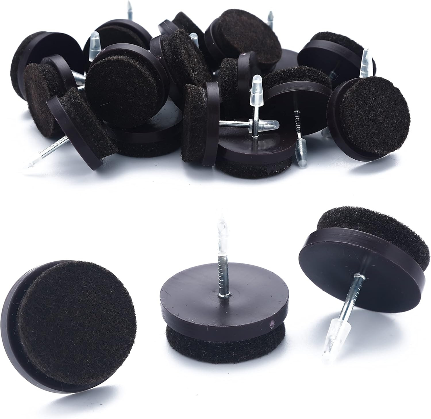 Furniture Felt Pads Nail-on Heavy Duty Felt Pad Chair Sliders Round Chair Leg Fl