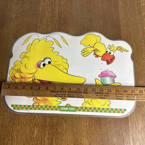 Tovagliette da tavolo 1982 Sesame Street Big Bird Oscar Grover Bert & Ernie Cookie Mon - Foto 5 di 7