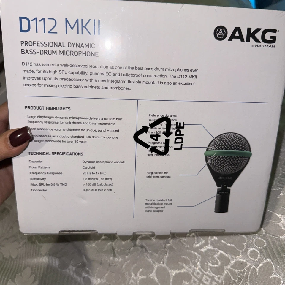 AKG D112 MKII Kick Bass Drum Instrument Microphone - Image 3 of 4